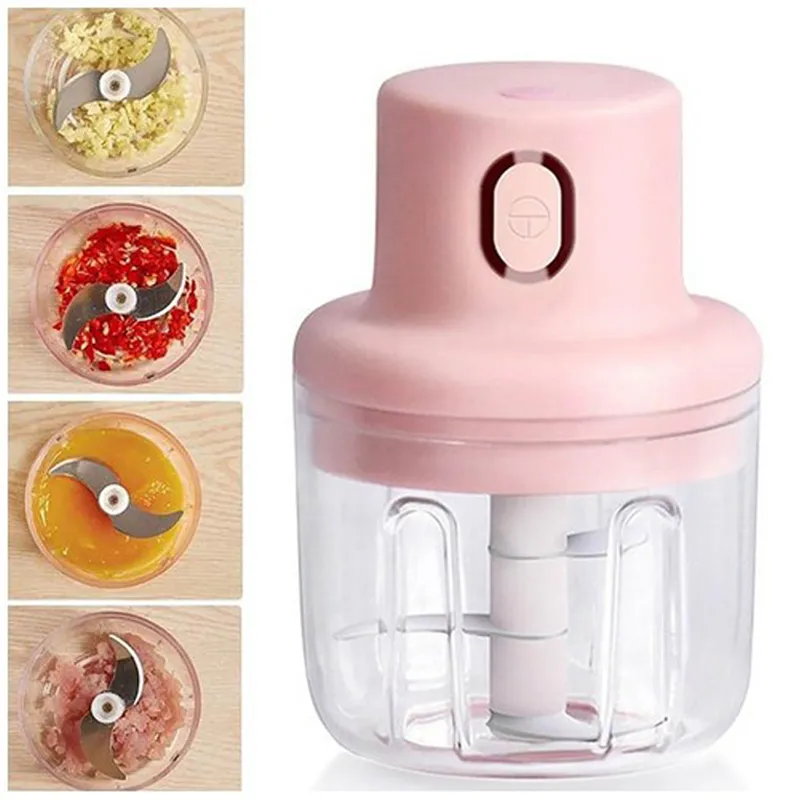 Mini Electric Food Chopper — USB Rechargeable 250ml Compact Grinder & Masher