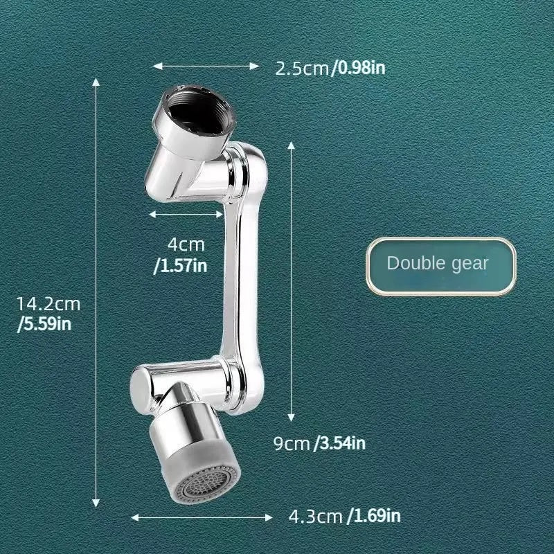 Splash filter faucet extender for kitchen or bathroom tap water aeration