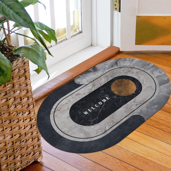 Super Absorbent Quick-Dry Bath Mat – Anti-Slip Soft Touch Bathroom Rug (Color May Vary)